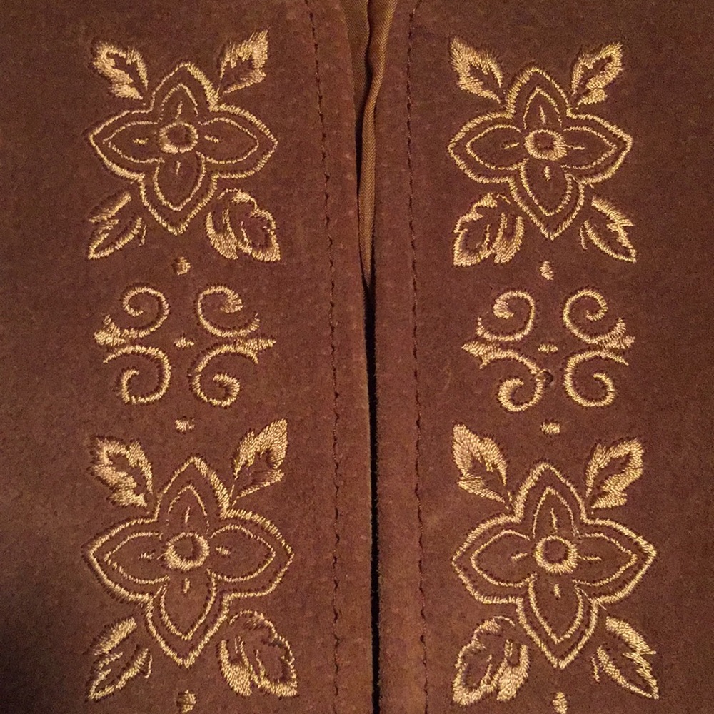 Outbrook ladies Large Leather Vest with eye hooks